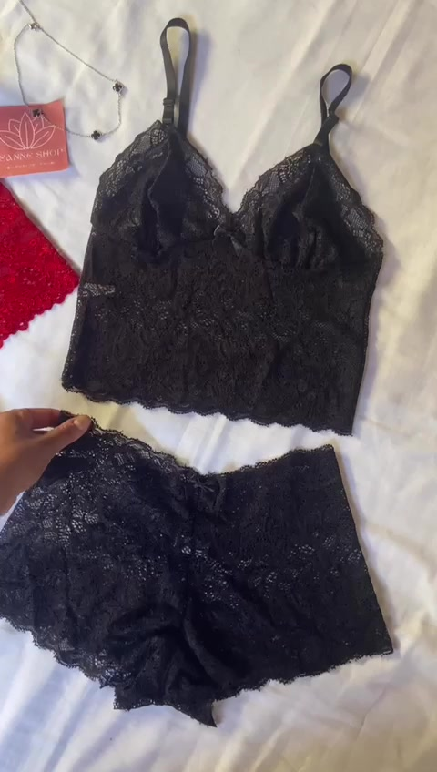 Kit 3 Conjunto Espera Marido PLUS SIZE cropped + calcinha calesson sem bojo e renda