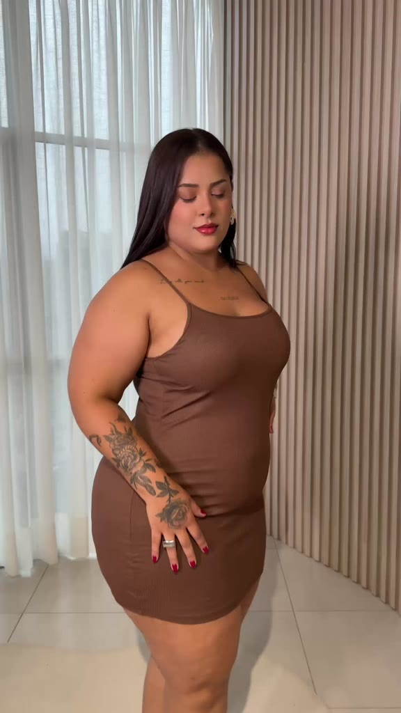 DRAPA PLUS - VESTIDO DE ALCINHA PLUS SIZE G1 AO G3