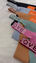 Kit Calcinha Fio Dental Sexy Com Strass Brilho Feminina Sem Costura Confortável