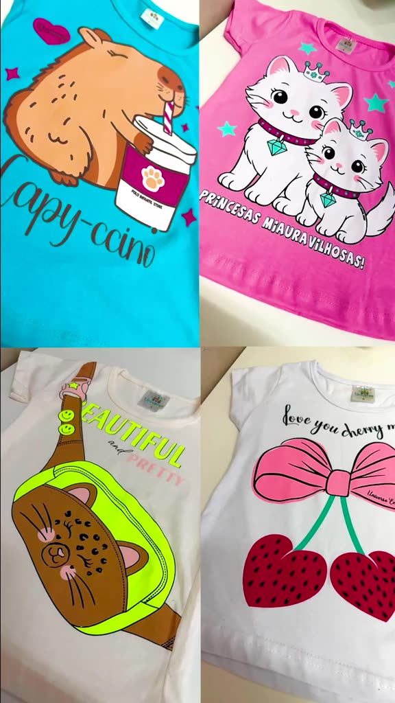 Kit Sortido de 2 ou 10 Peças de Roupas Infantil Menina Kit com Conjuntos de Roupa Infantil Menina Verão Feminino Bebê