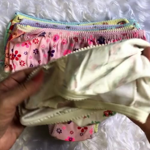Kit 5-10 Calcinha infantil menina 100% algodão