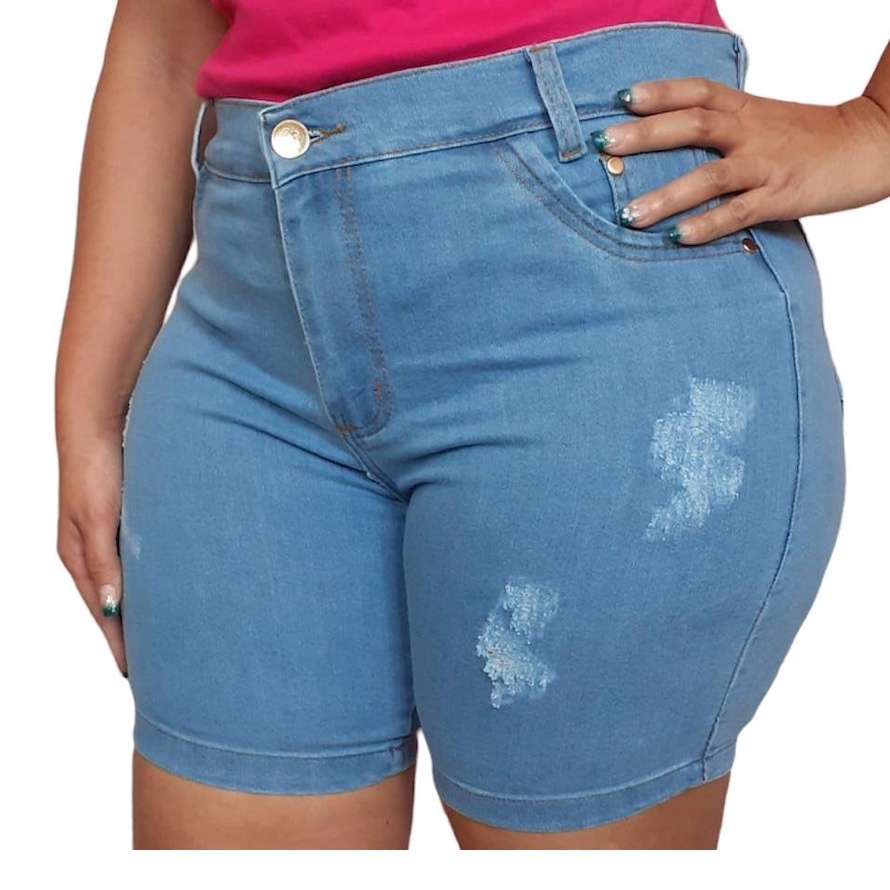 Short meia coxa plus size