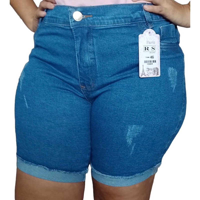 Short meia coxa plus size