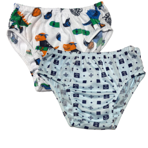 Kit 5-10 Cueca infantil menino slip com forro