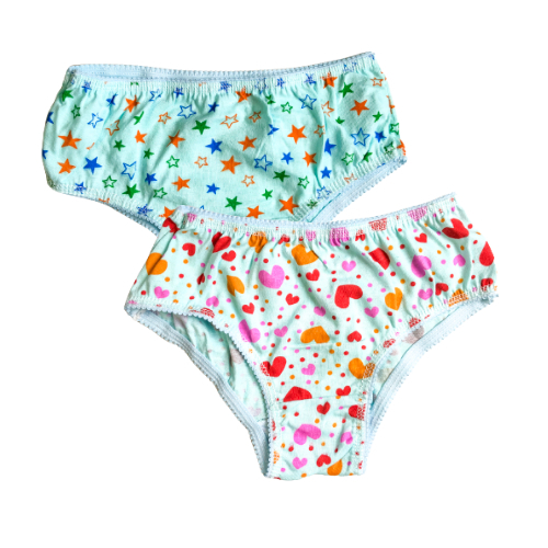 Kit 5-10 Calcinha infantil menina 100% algodão
