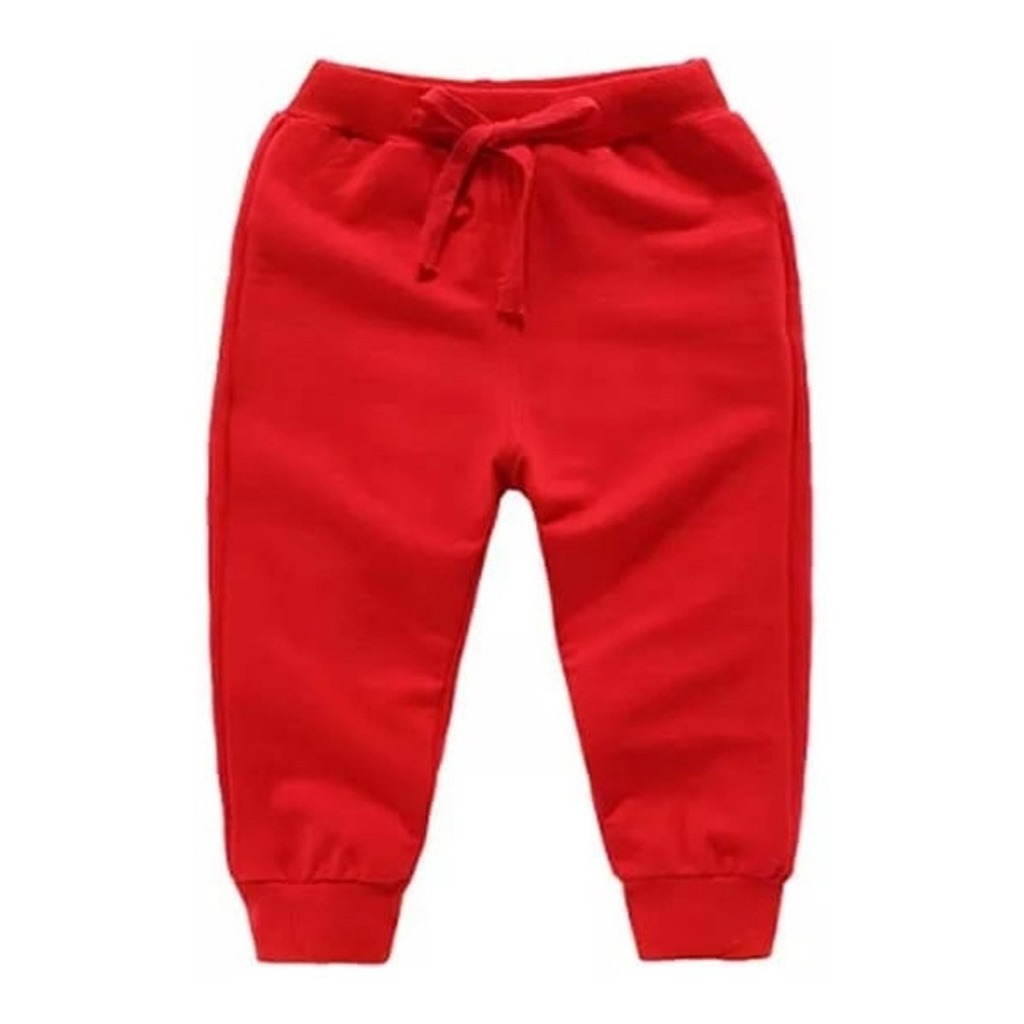 kit com 4 calças infantil de moletom flanelado menino e menina