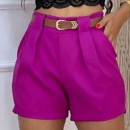 Short Feminino Social Com CINTO e BOLSOS Cintura Alta PROMOÇÃO P ao GG