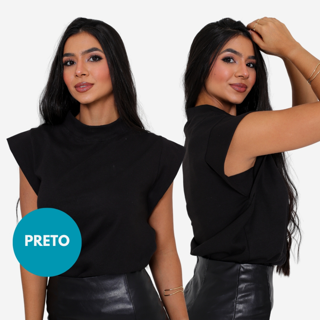 KIT 2 Unidades Camiseta Muscle Tee Regata Ampla de Ombreira