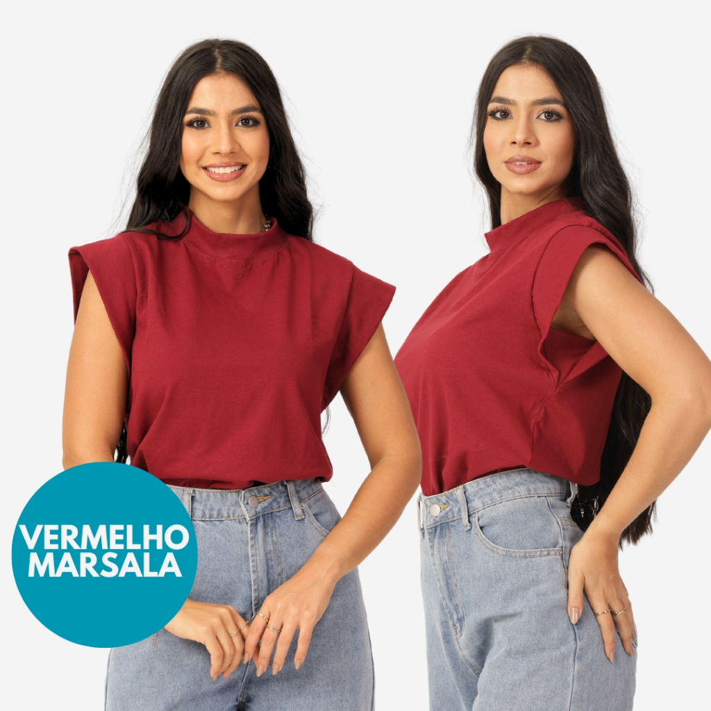 KIT 2 Unidades Camiseta Muscle Tee Regata Ampla de Ombreira