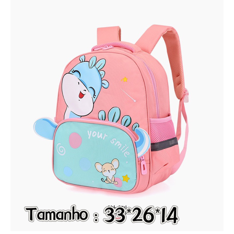 Mochila Escolar Infantil Menino Menina Dinossauro Unicórnio 030