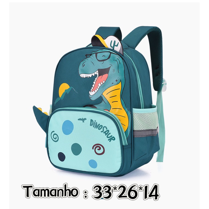 Mochila Escolar Infantil Menino Menina Dinossauro Unicórnio 030
