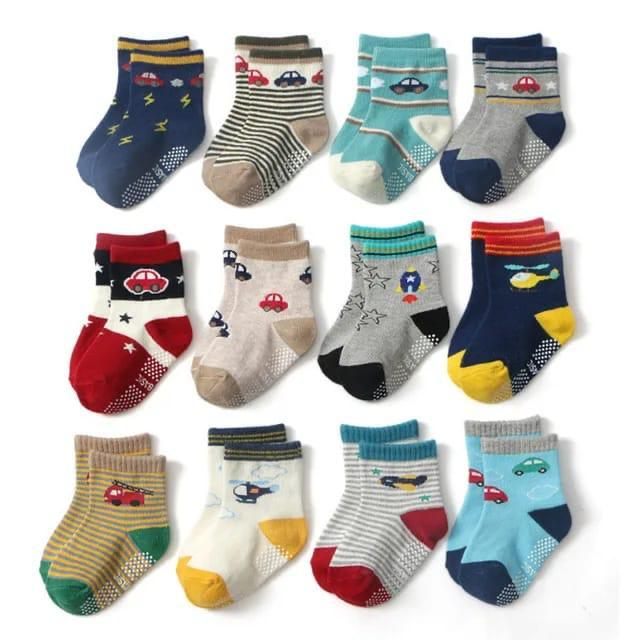 Kit pares de meias Masculino para recém nascidos e bebê menino