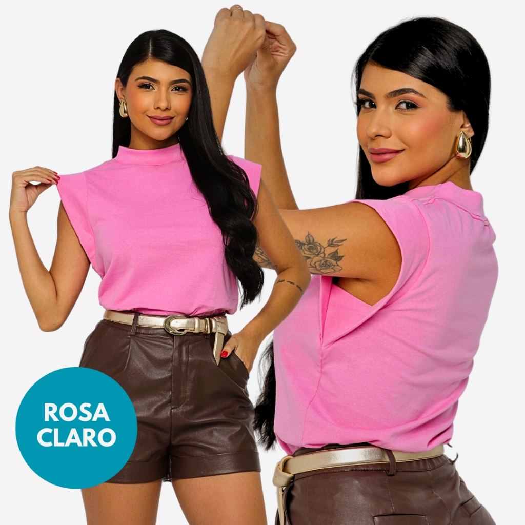 KIT 2 Unidades Camiseta Muscle Tee Regata Ampla de Ombreira
