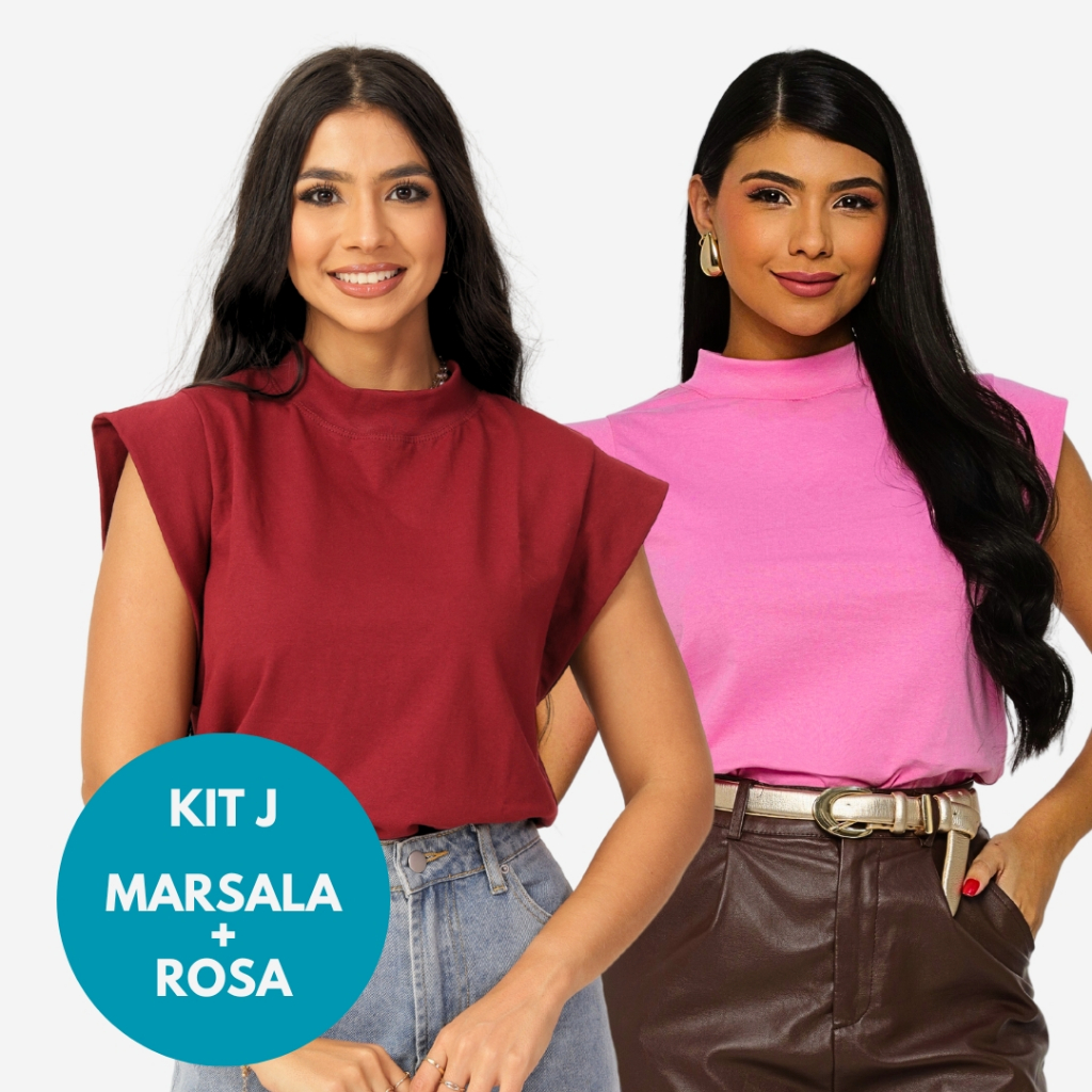 KIT 2 Unidades Camiseta Muscle Tee Regata Ampla de Ombreira