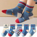 Kit Pares de Meias Infantil e Bebê Menino Estampadas