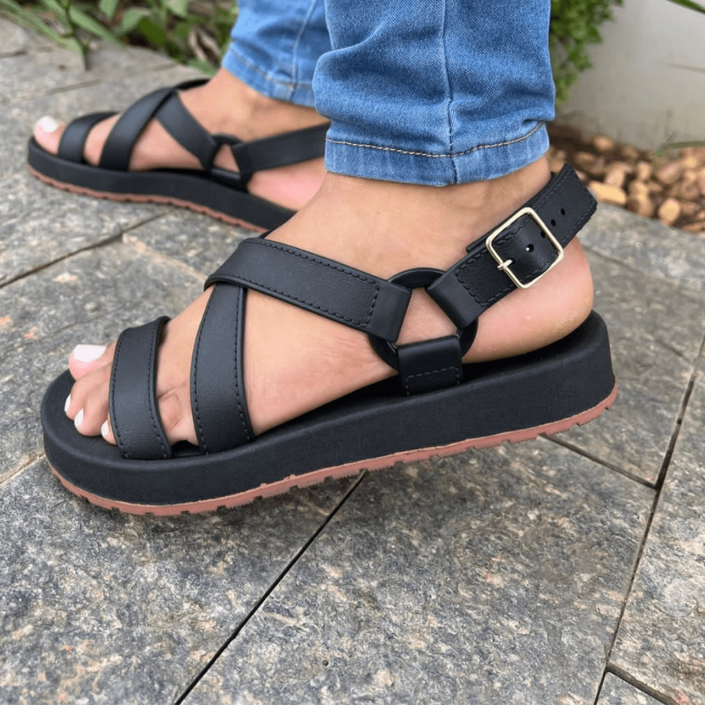 Sandália Feminina Dunas Papete Rasteira Birken Macia