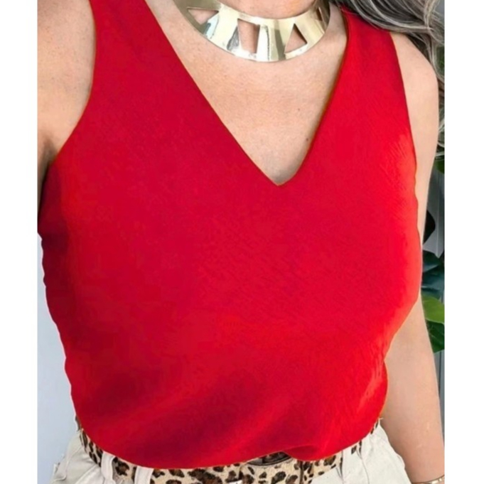 Blusa feminina Plus Size Alça larga