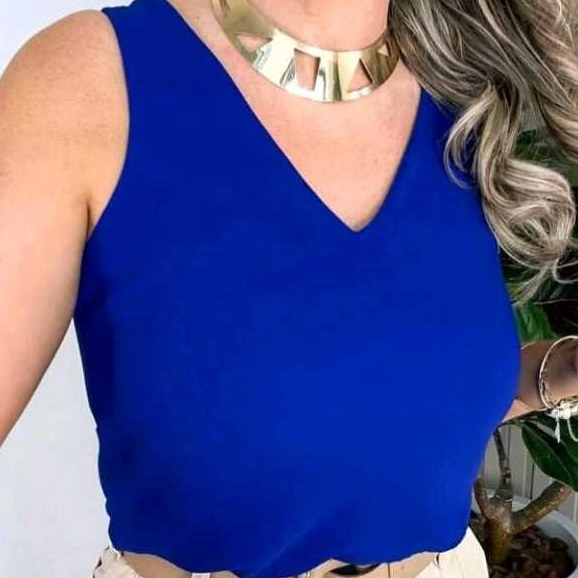 Blusa feminina Plus Size Alça larga