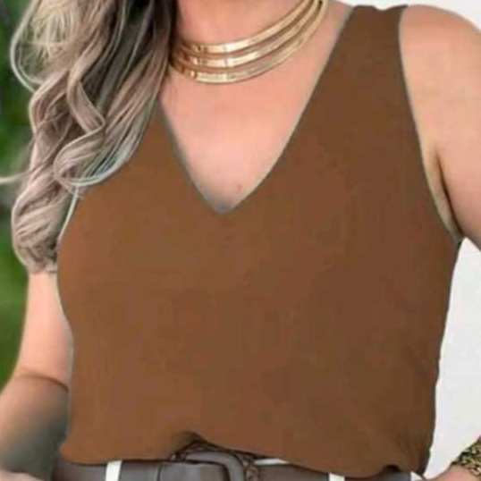 Blusa feminina Plus Size Alça larga