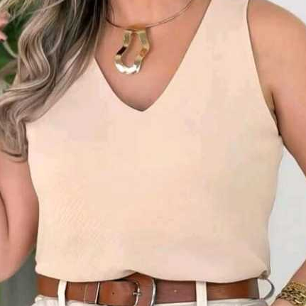 Blusa feminina Plus Size Alça larga