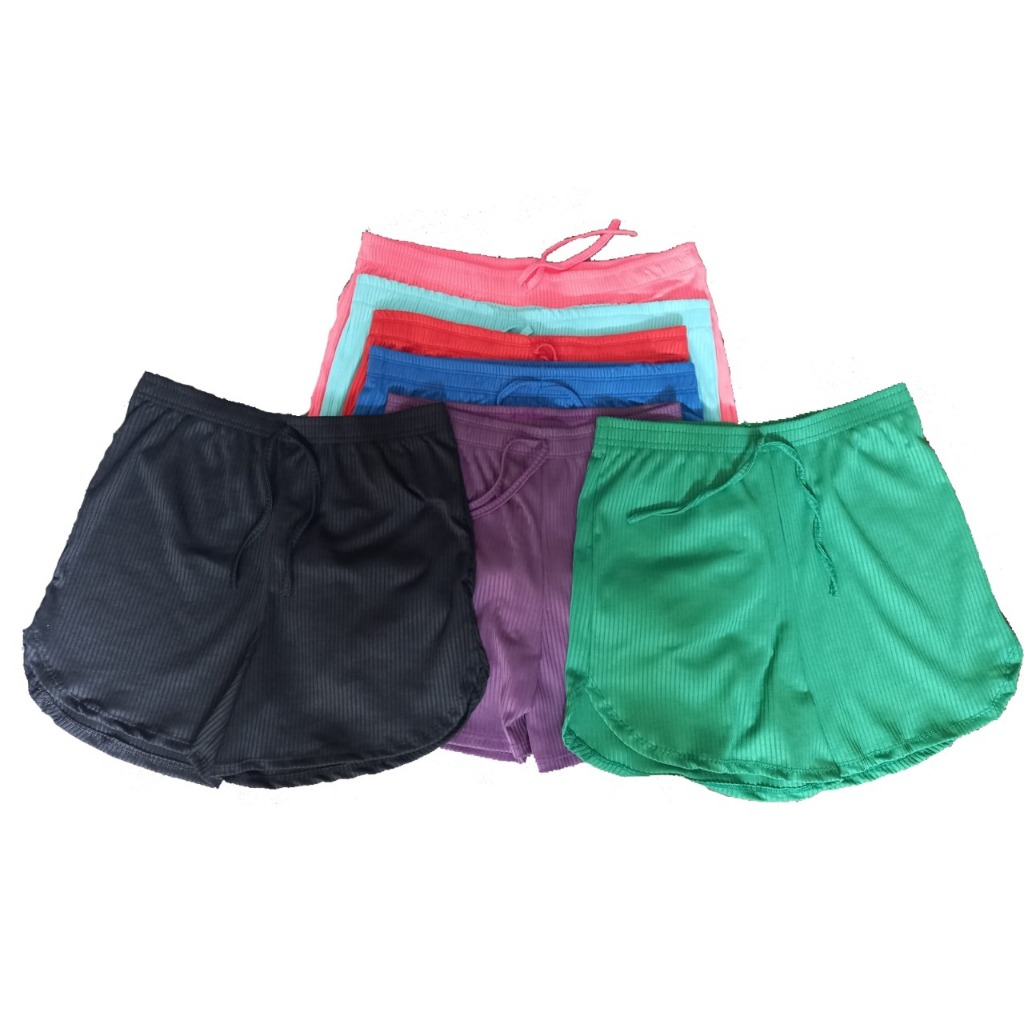 Kit 2 Shorts Feminino Canelado P ao G3