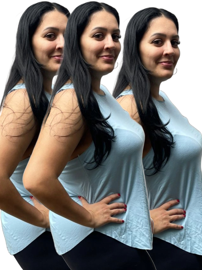 KIT 3 Regata Plus Size Feminina Tapabumbum Nadador Fitness Academia Viscolycra