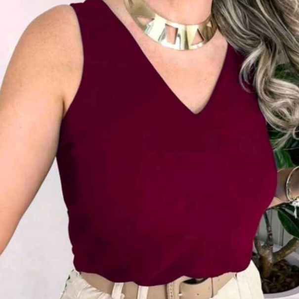 Blusa feminina Plus Size Alça larga