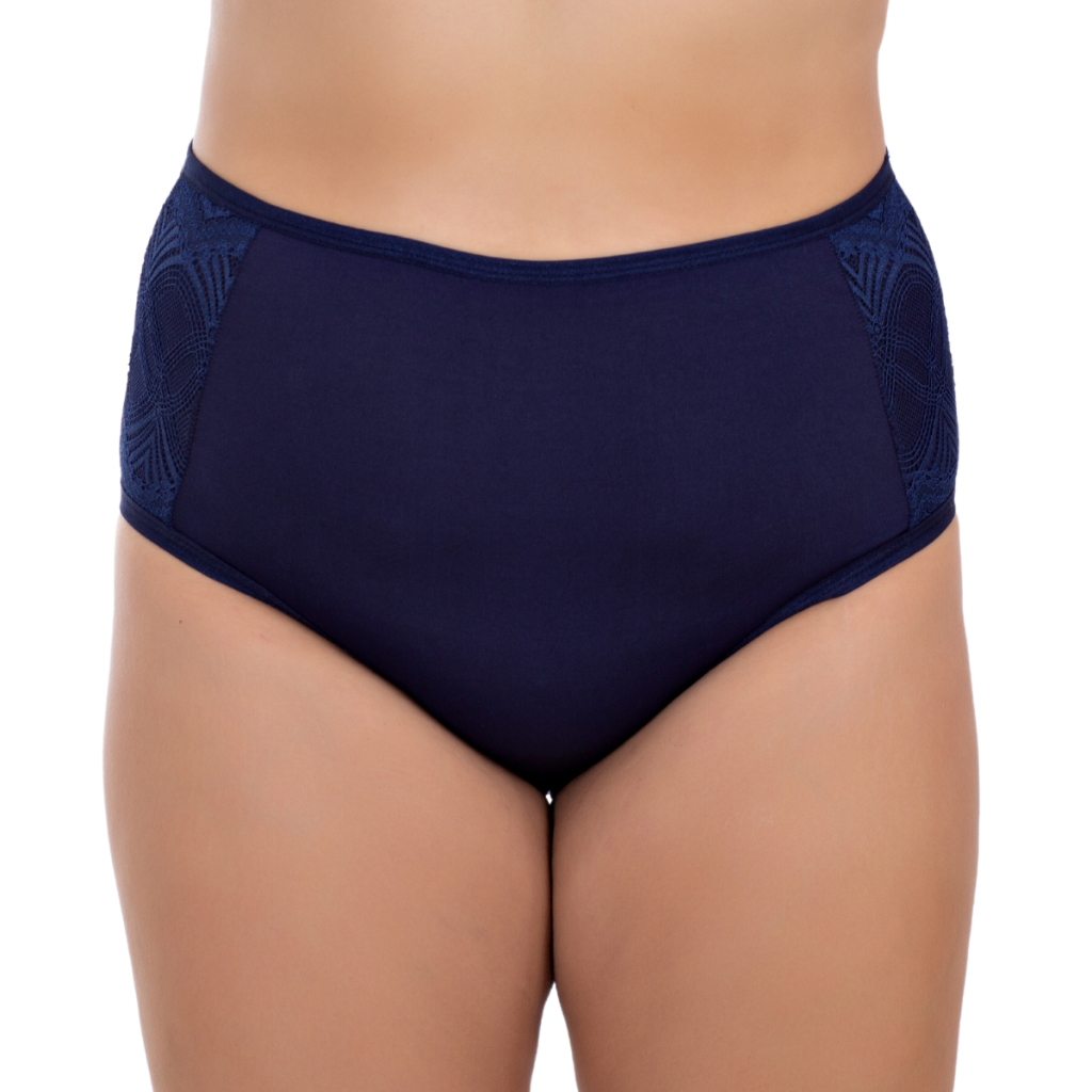 kit 5 calcinha calçola senhora cintura alta hot pants REGULAR e PLUS SIZE conforto (KIT 5 Maria)