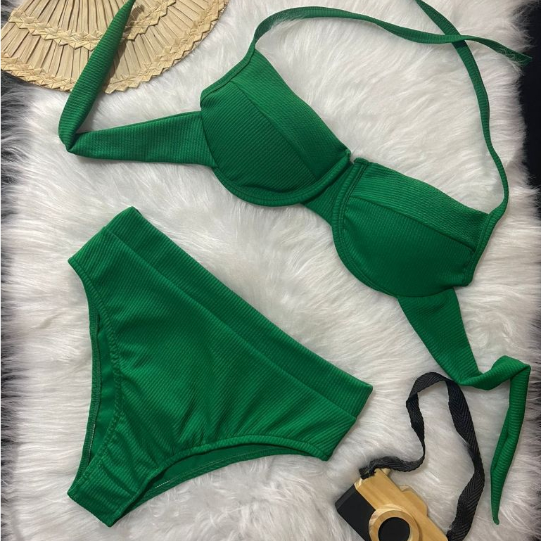 BIQUINI PLUS SIZE HOT PANTS G1 G2 G3 - BIQUINE MEIA TAÇA COM BOJO E ARO DE SUSTENTAÇAO COM CALCINHA CINTURA ALTA 2026