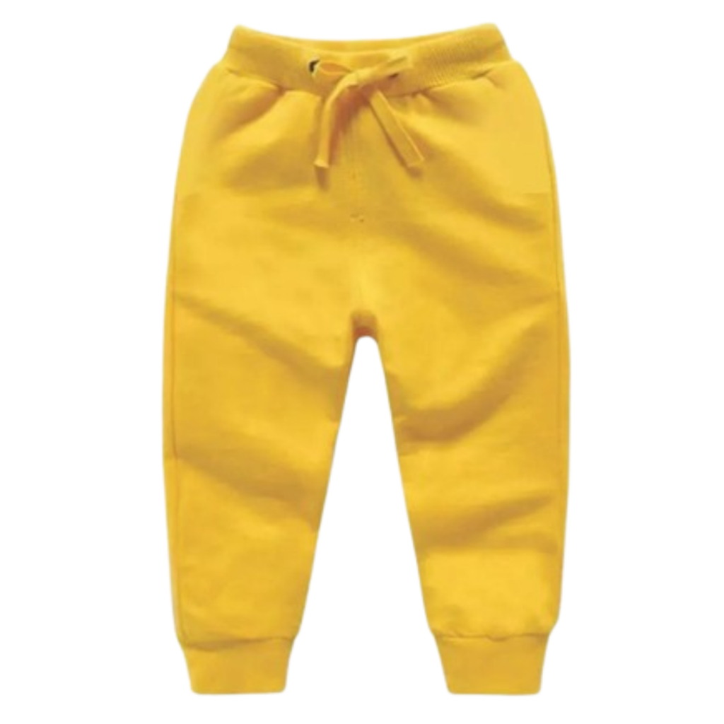 kit com 4 calças infantil de moletom flanelado menino e menina