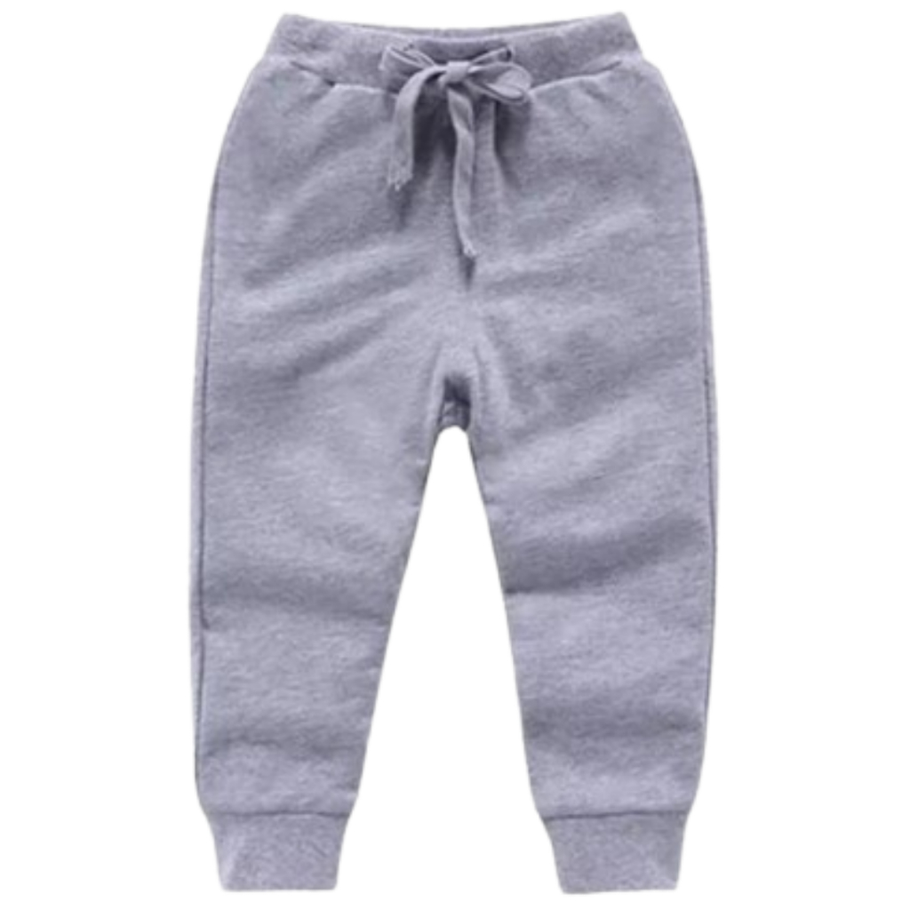 kit com 4 calças infantil de moletom flanelado menino e menina