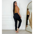 CALÇA FEMININA ALFAIATARIA ZARA CINTURA ALTA COM ZÍPER NA LATERAL ACOMPANHA CINTO