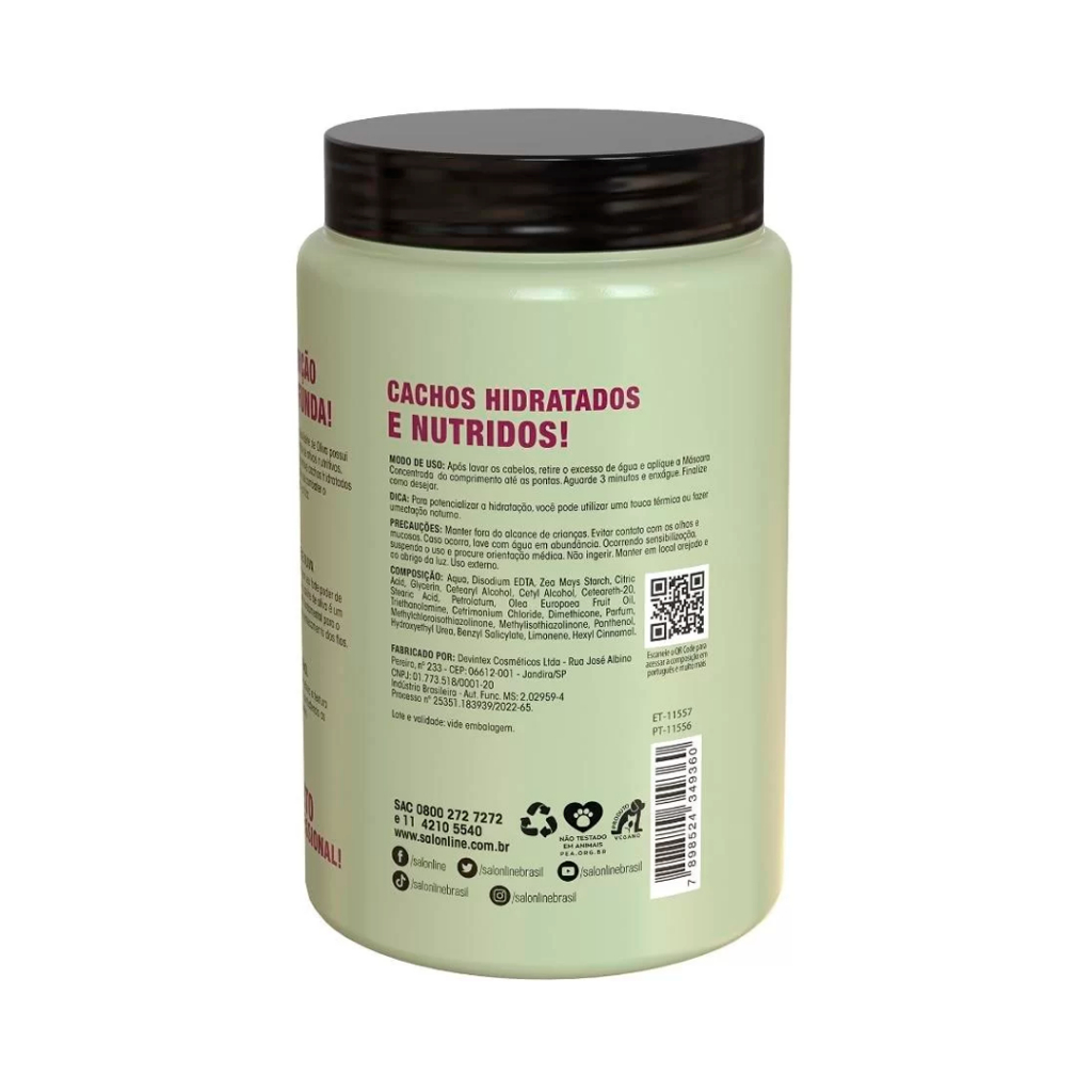 Máscara S.O.S Hidratação Azeite de Oliva Salon Line 1kg