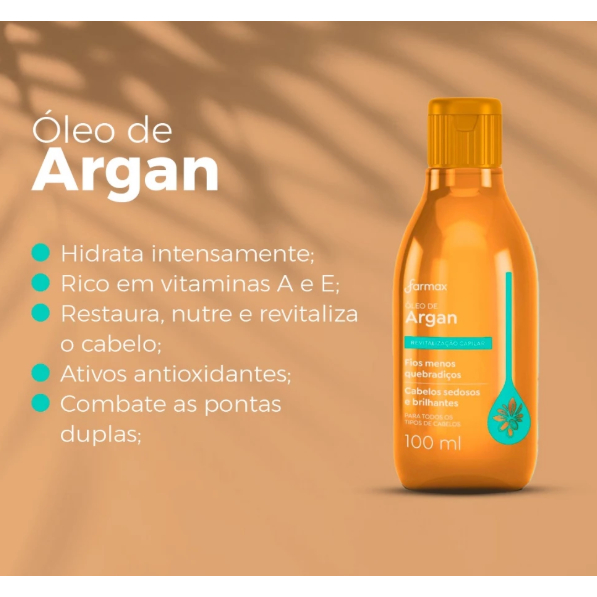 Óleo Capilar e Corporal- Vários aromas- Farmax- 100ml