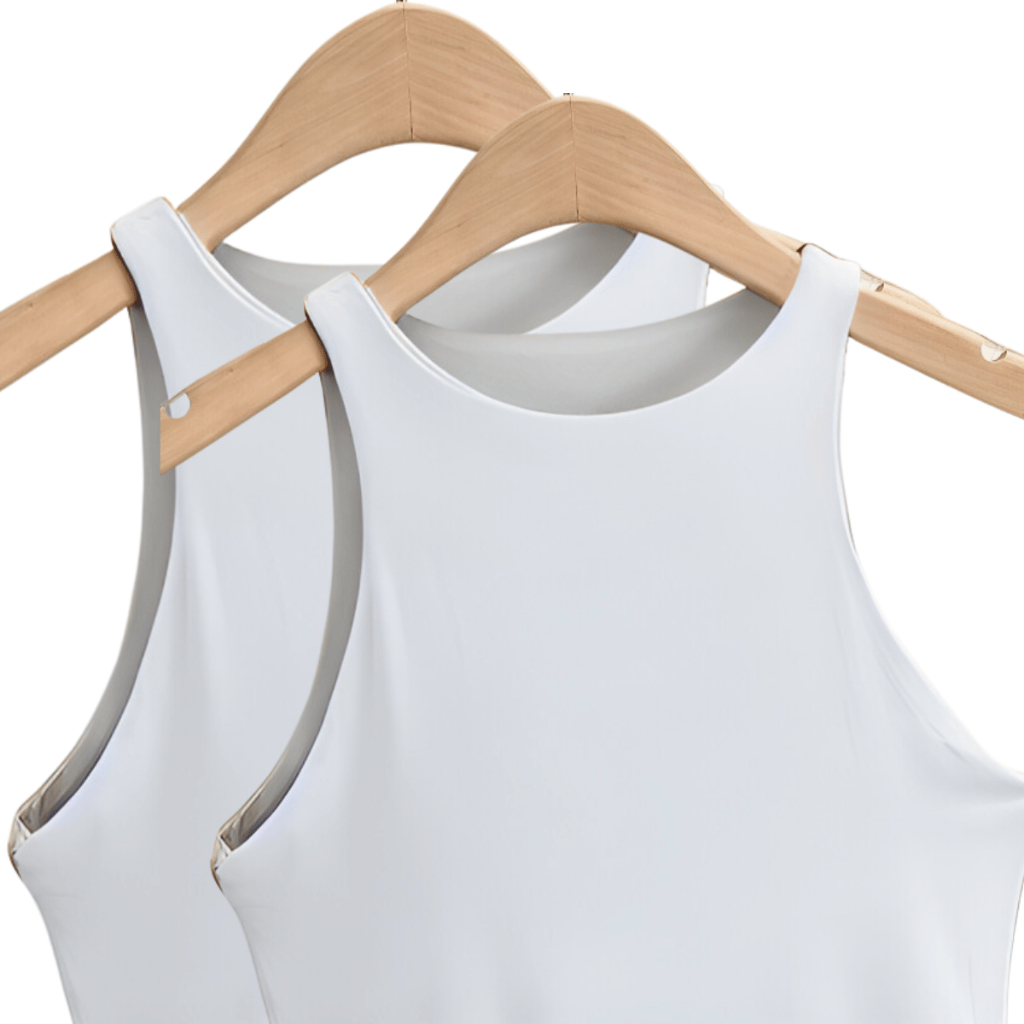KIT 2 Regata Blusinha Feminina Suplex Duplo Básica Elegante Blogueira Tendencia