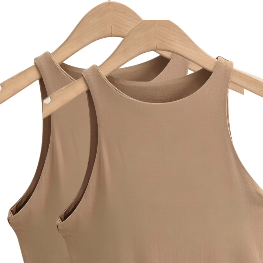 KIT 2 Regata Blusinha Feminina Suplex Duplo Básica Elegante Blogueira Tendencia