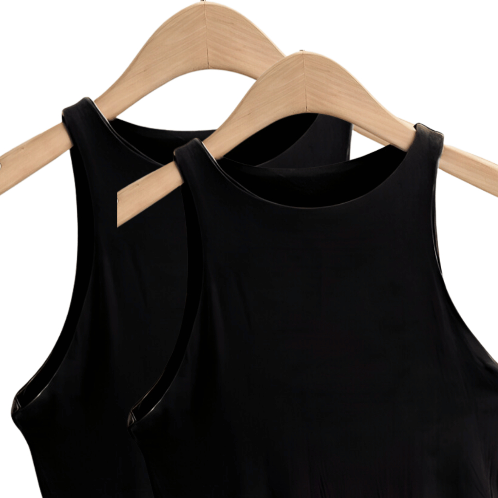 KIT 2 Regata Blusinha Feminina Suplex Duplo Básica Elegante Blogueira Tendencia
