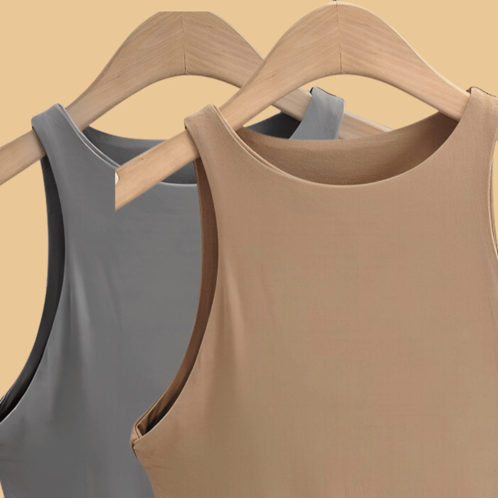 KIT 2 Regata Blusinha Feminina Suplex Duplo Básica Elegante Blogueira Tendencia