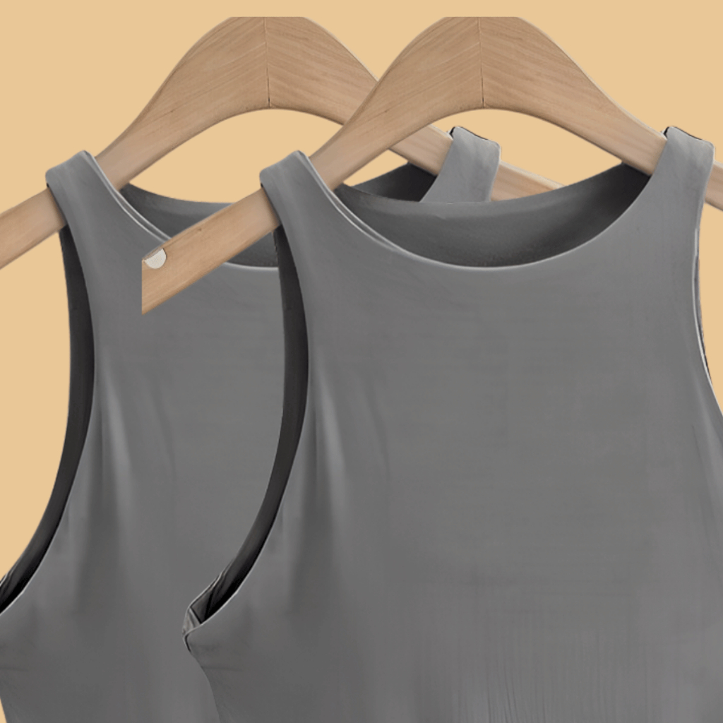 KIT 2 Regata Blusinha Feminina Suplex Duplo Básica Elegante Blogueira Tendencia
