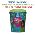 Creme de Pentear e Hidratante 2 em 1 Me Cacheia Muito + para Crespas e Cacheadas Corpo Dourado 1kg