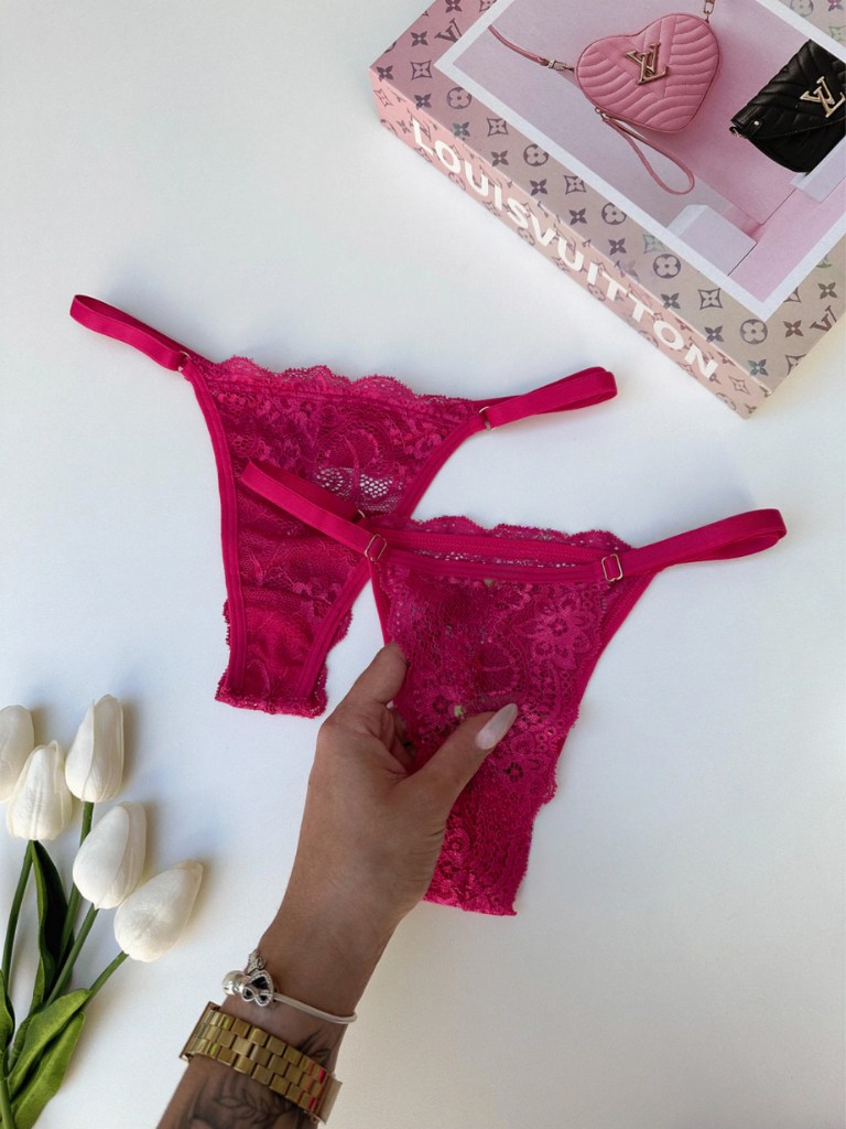 Kit 10 Calcinhas Renda Lingerie com Regulagem Luxo Fio Dental Sexy Feminina Sensual Moda Intima