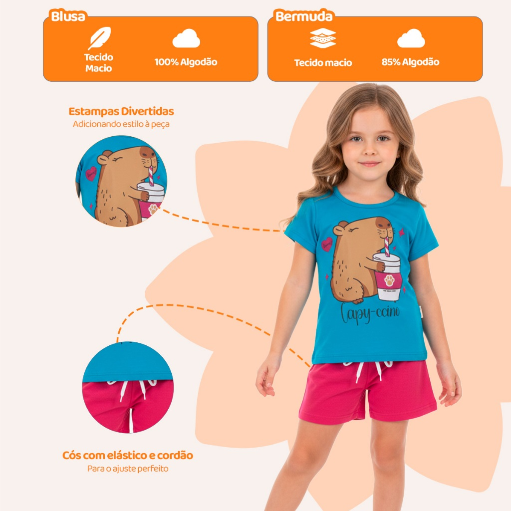 Kit Sortido de 2 ou 10 Peças de Roupas Infantil Menina Kit com Conjuntos de Roupa Infantil Menina Verão Feminino Bebê