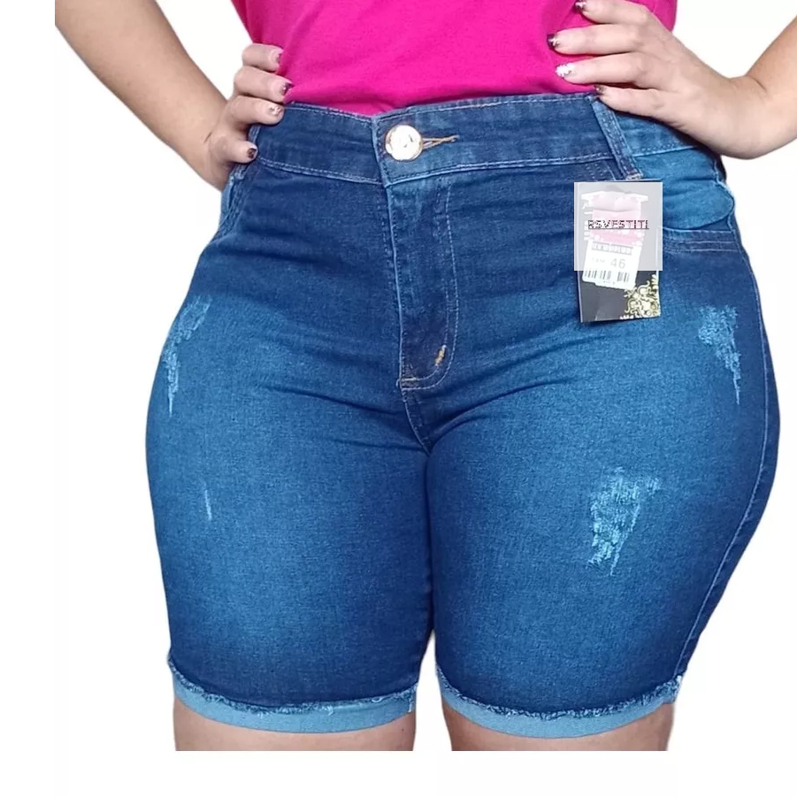 Short meia coxa plus size