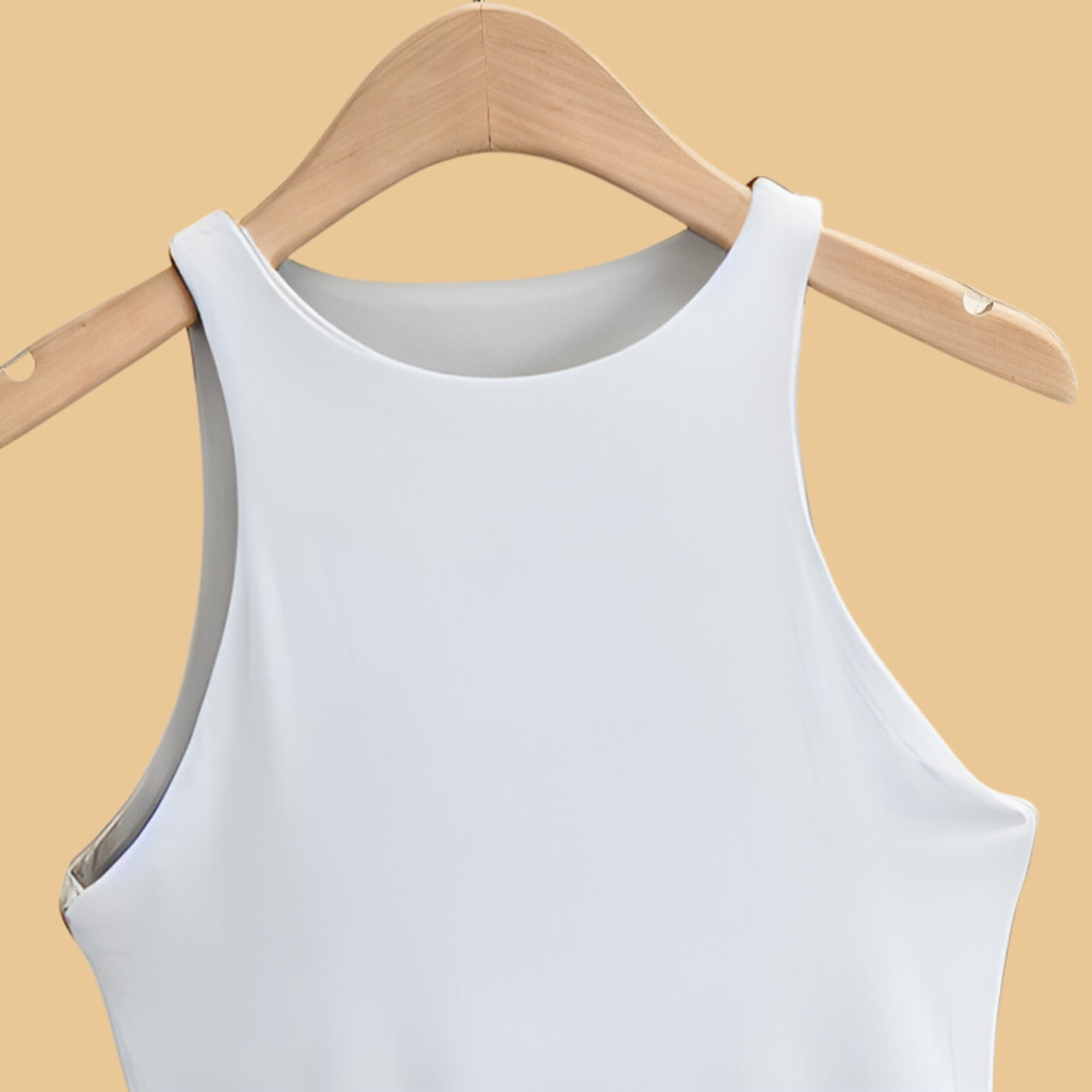 KIT 2 Regata Blusinha Feminina Suplex Duplo Básica Elegante Blogueira Tendencia