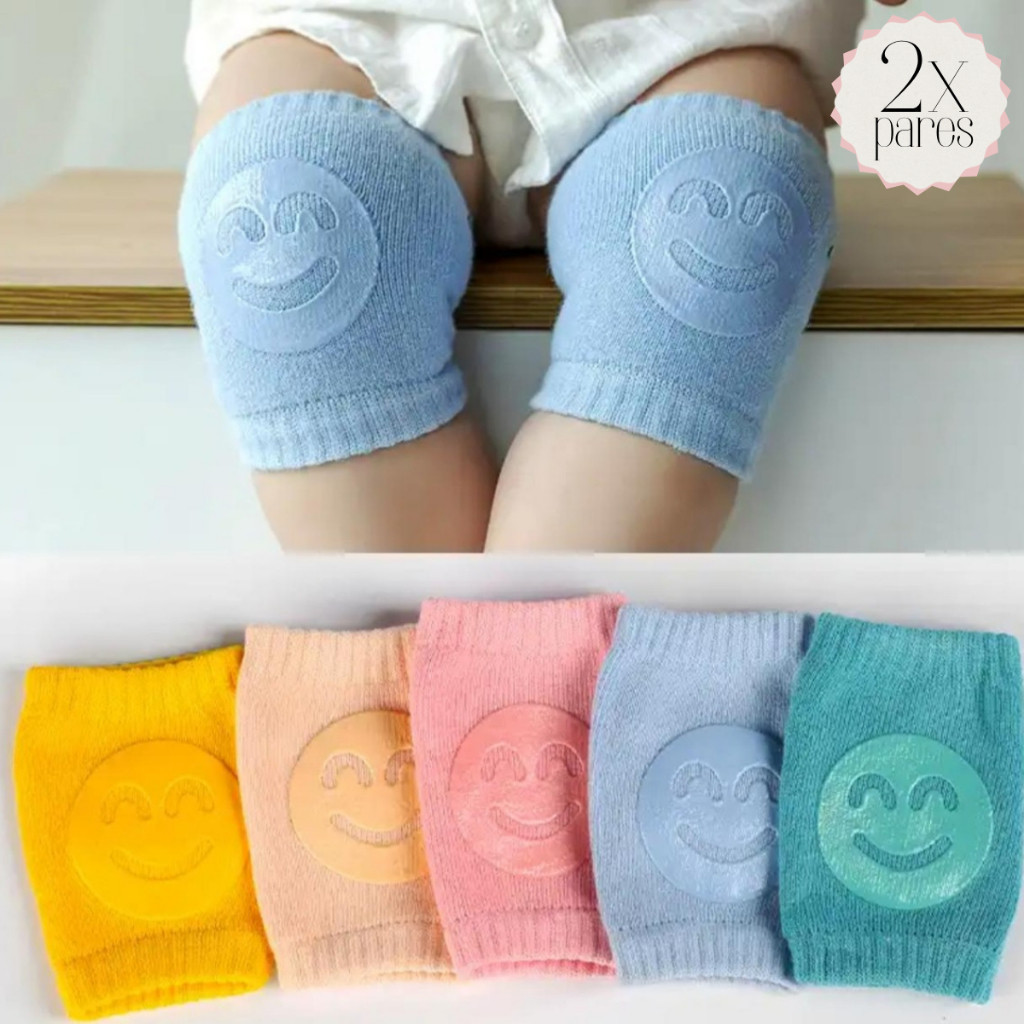 Kit 1/2/3/4 Pares Joelheira Bebe Engatinhar Infantil Proteção Para Joelhos Crianças Meias