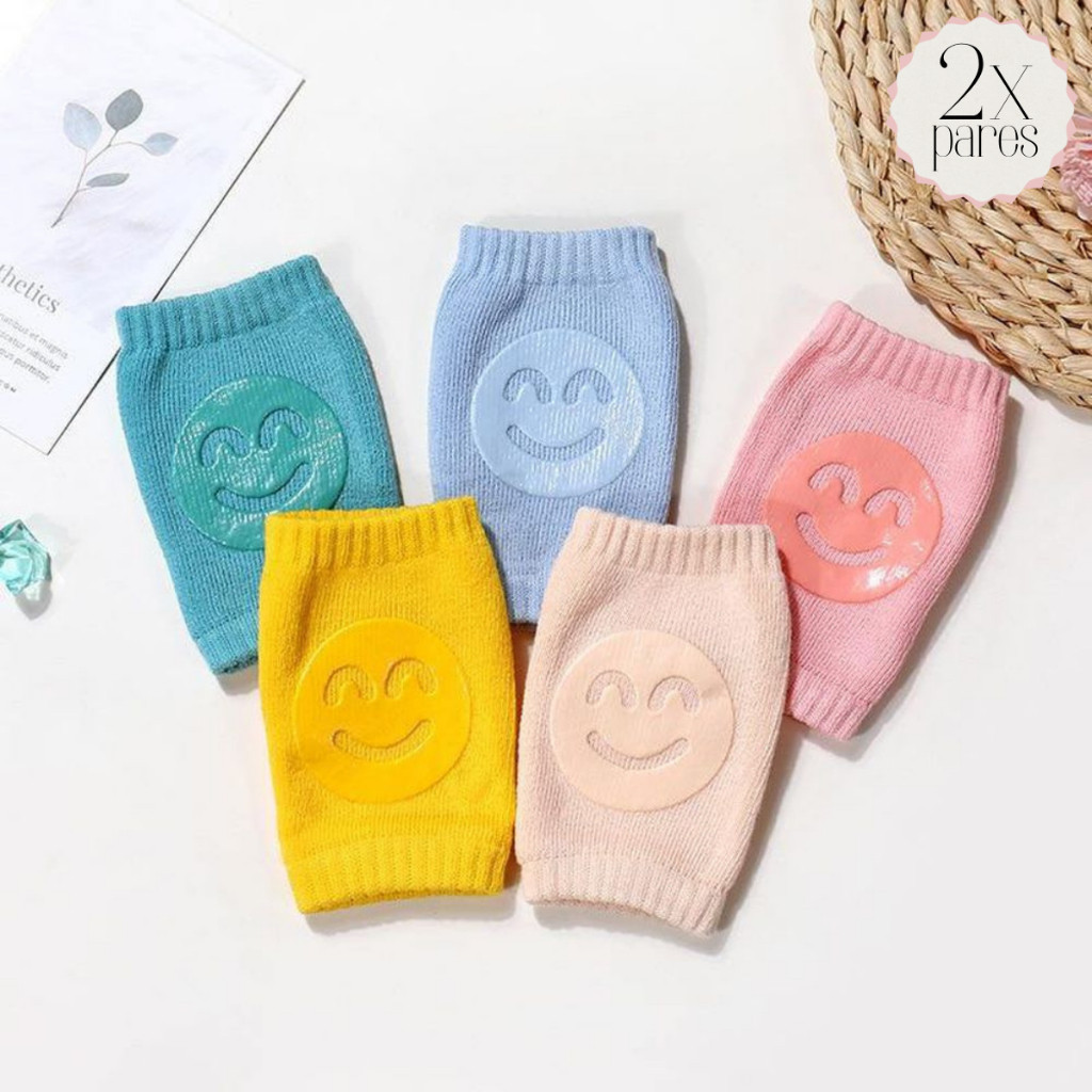 Kit 1/2/3/4 Pares Joelheira Bebe Engatinhar Infantil Proteção Para Joelhos Crianças Meias