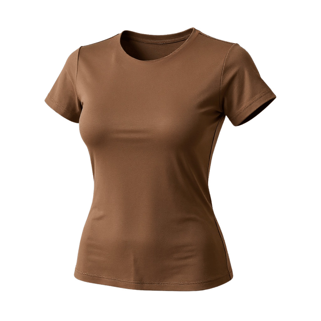 Kit 2 Blusas Femininas Suplex Manga Curta Básica Premium