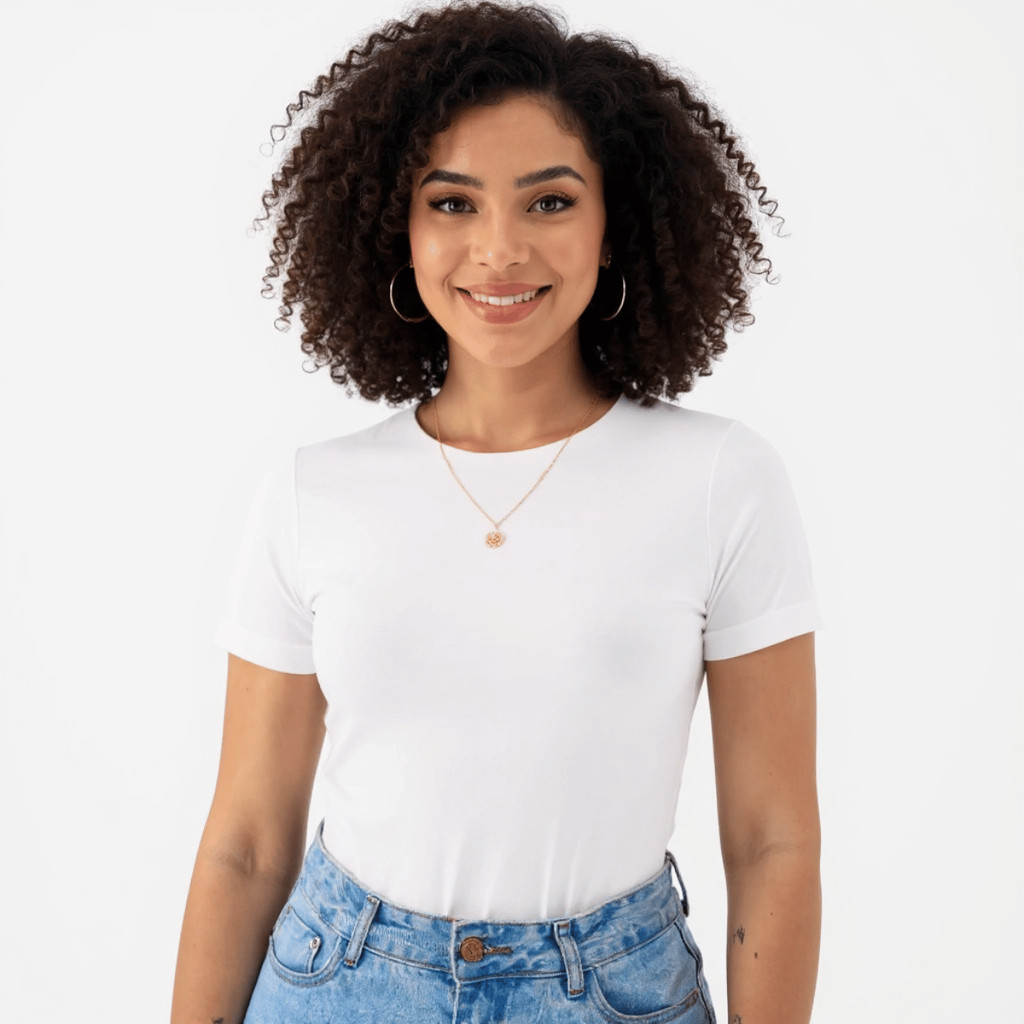 kit 2 Blusas Suplex Manga Básica Feminina Manguinha Premium