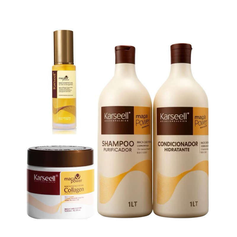 Kit Completo Karseell Máscara 500g + condicionador 1L + Shampoo 1L + Óleo karseell 50ml