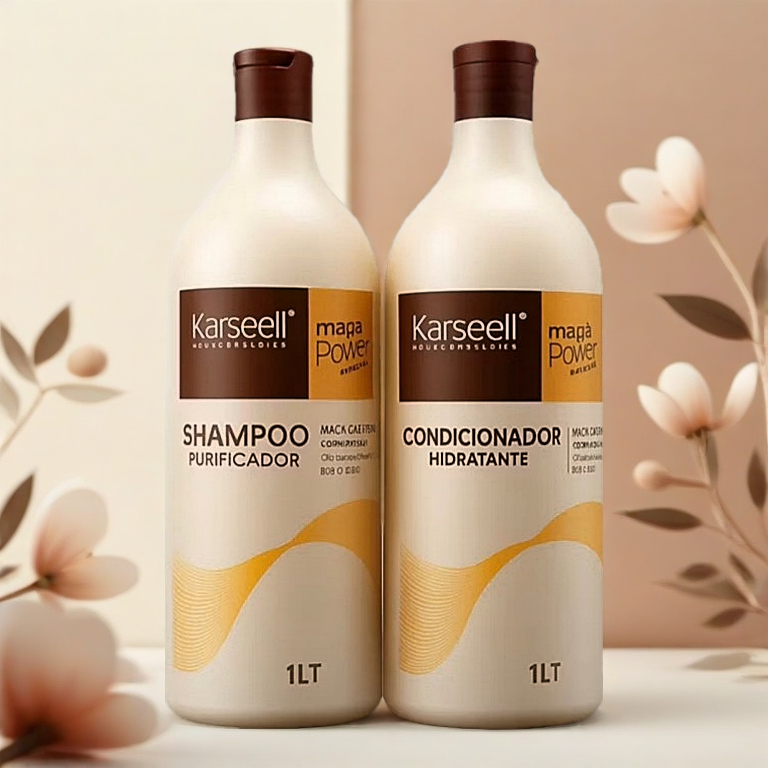 Kit Completo Karseell Máscara 500g + condicionador 1L + Shampoo 1L + Óleo karseell 50ml